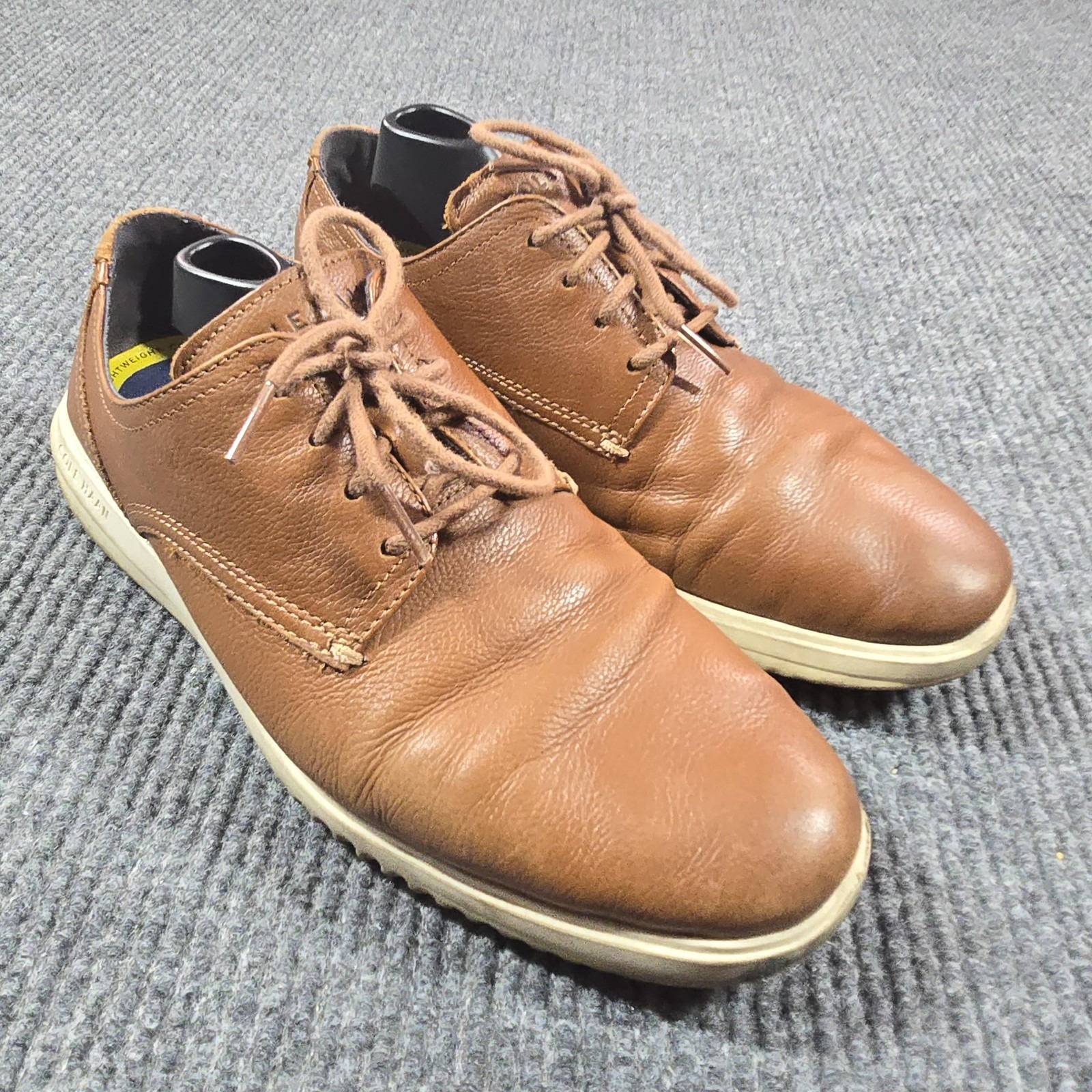 Cole Haan Grand+ Shoes Mens Size 9 Brown Leather Comfort C36935 Sneakers Lace Up